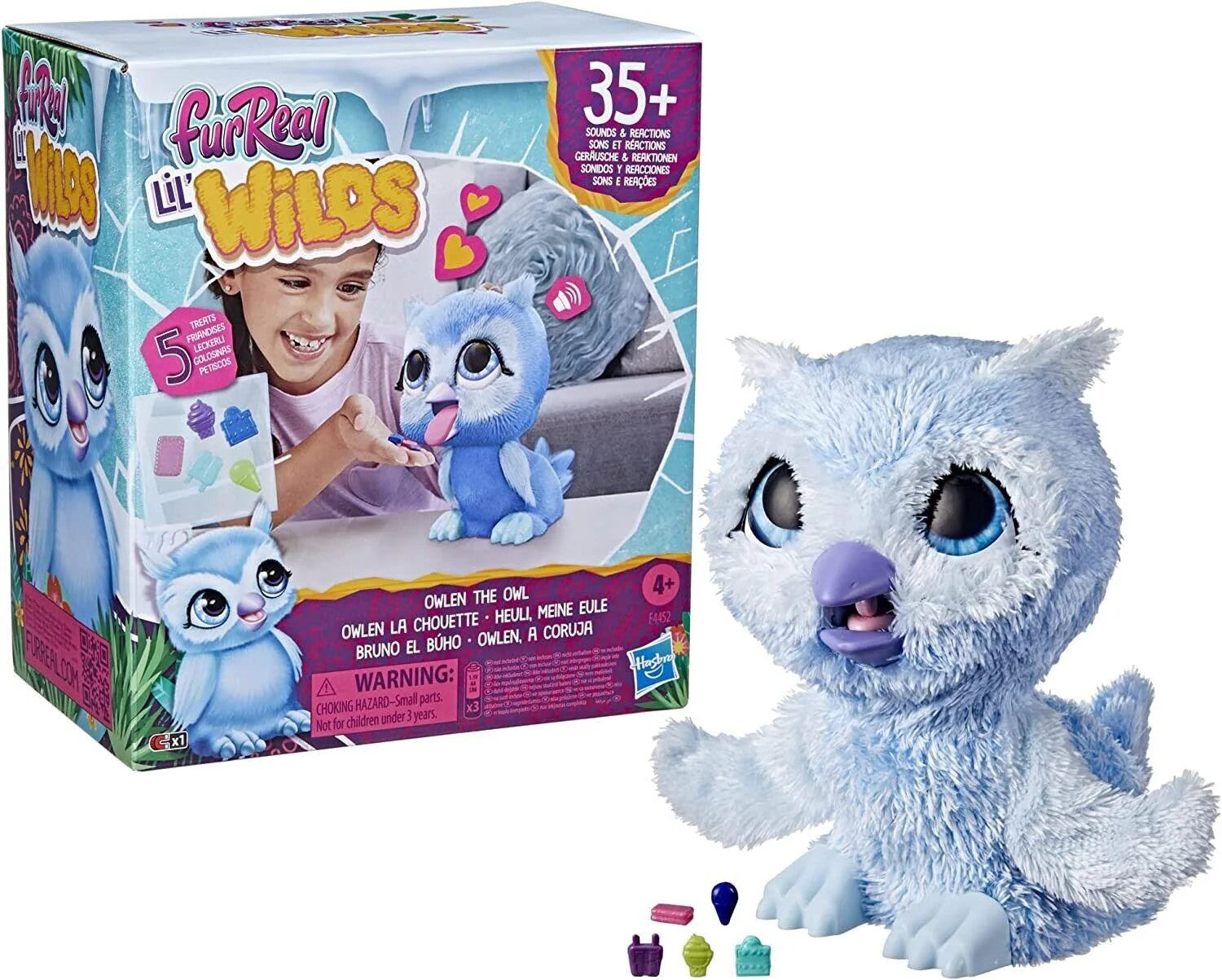 FurReal Lil Wilds Owlen Owl Interactive Animatronic Plush Ages 4+ New Toy Pet