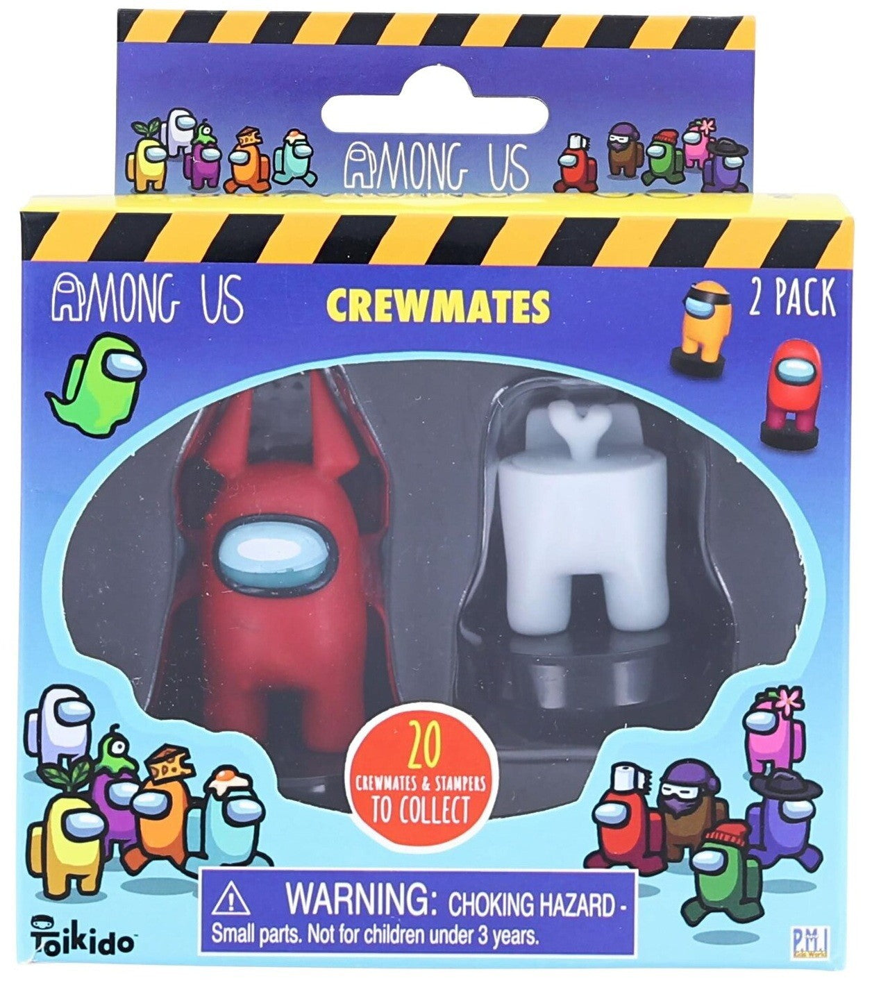 Among Us Randomly assorted  Crewmate Stampers 2 Pack Assortment Figures Action