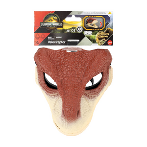 Jurassic World Rebirth Raptor Dinosaur Mask Head Wear Costume Gear New Toy