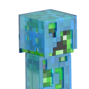 Minecraft Diamond Level Creeper Action Figure with Armor & TNT Block 5.5 Inch