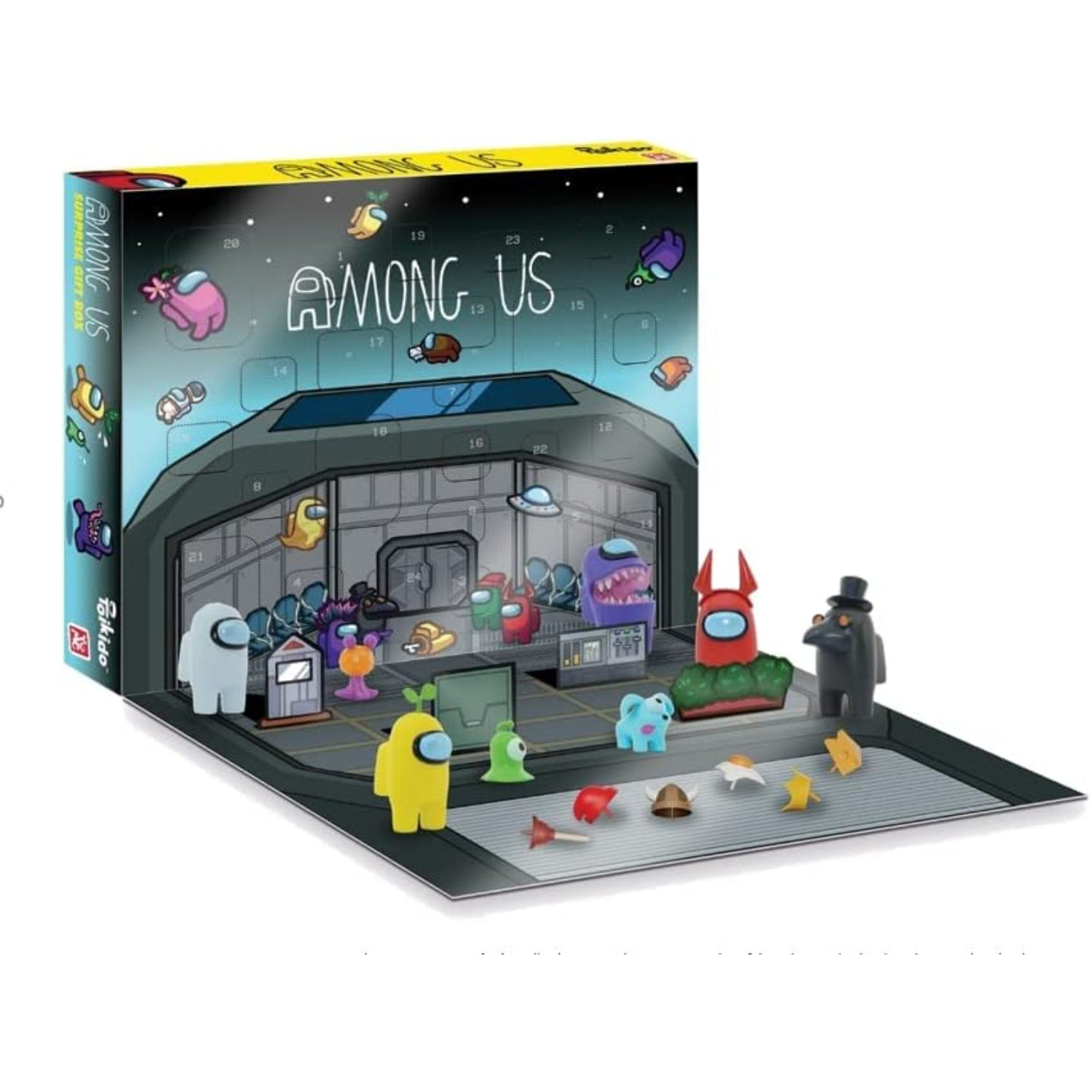 Among Us Surprise Gift Box 24 Mystery Figurines Accessories Advent Calendar Kids