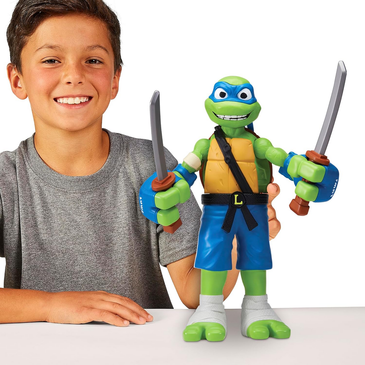 Tales of Teenage Mutant Ninja Turtles Giant Roll N Punch Leonardo Figure New Toy