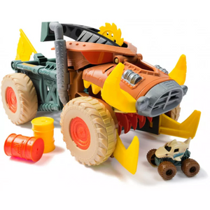 Monster Jam Mini Warthog Playset Megalodon Mad Hog Chomper Scoop Action Toy 3+