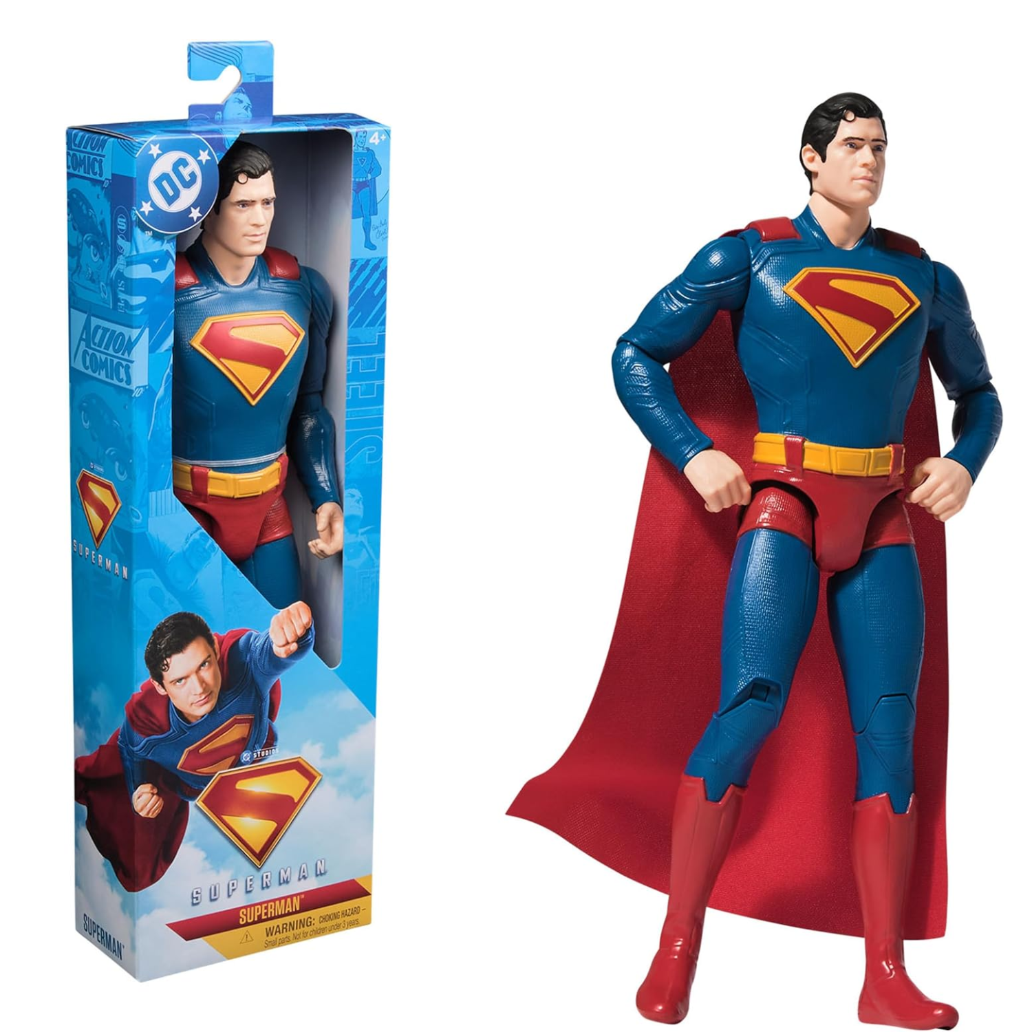 DC Comics Superman 12" Action Figure Toy For Kids Boys Girls Ages 4+ Superhero