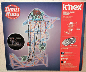 KNEX Thrill Rides Cobweb Curse Roller Coaster Building Set Ages 9+ Toy Build Fun