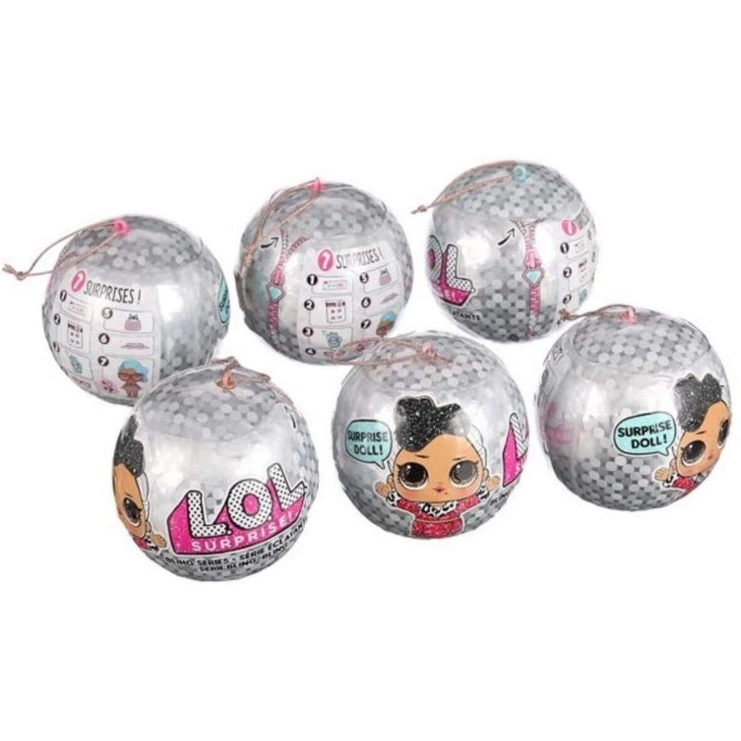 LOL Surprise Bling Series Doll Playset 6 Pieces L.O.L Ages 4+ Toy Surprise Gift