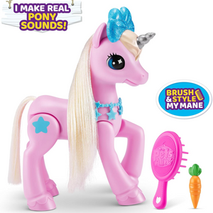 Pets Alive Zuru My Magical Unicorn and Stable Battery Powered Interactive Roboti