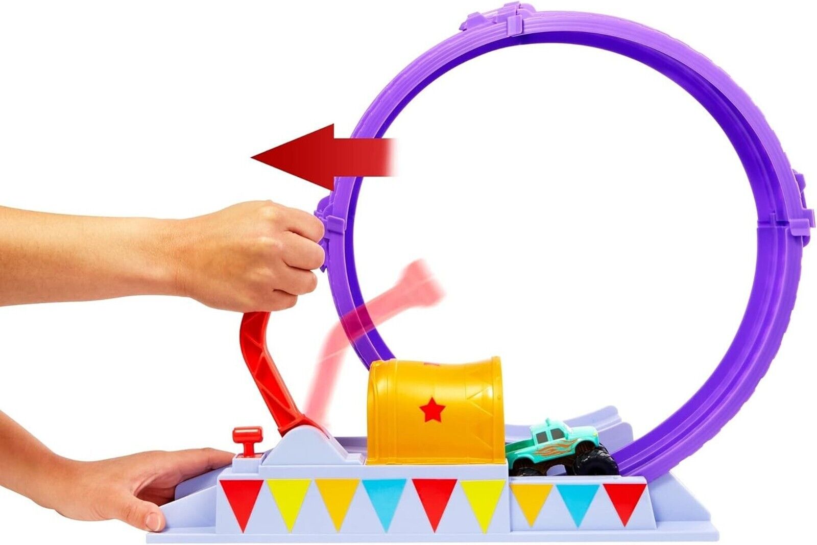 Disney Pixar Cars On The Road Showtime Loop Race Track with Ivy Monster Truck