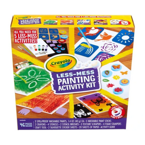 Crayola Less Mess Painting Activity Kit 5 Activities Washable Spill Proof Make