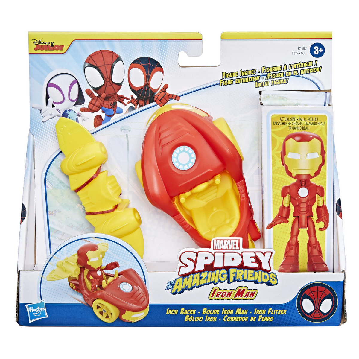 Spidey And Friends Iron Racer Vehicle Ironman With Accessory New Toy Iron Man