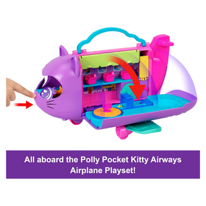 ​Polly Pocket Kitty Airways Airplane Playset New Toy Plane Gift