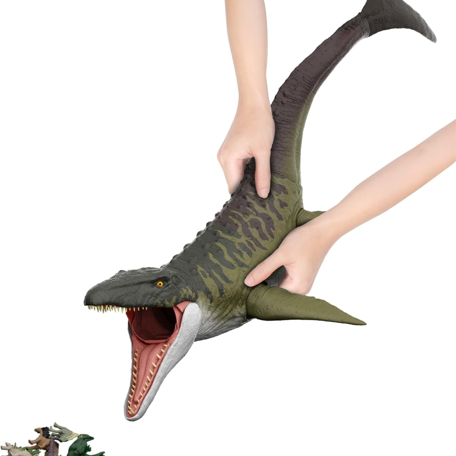 Jurassic World Rebirth Super Colossal Mosasaurus Swallow Action Dinosaur Play