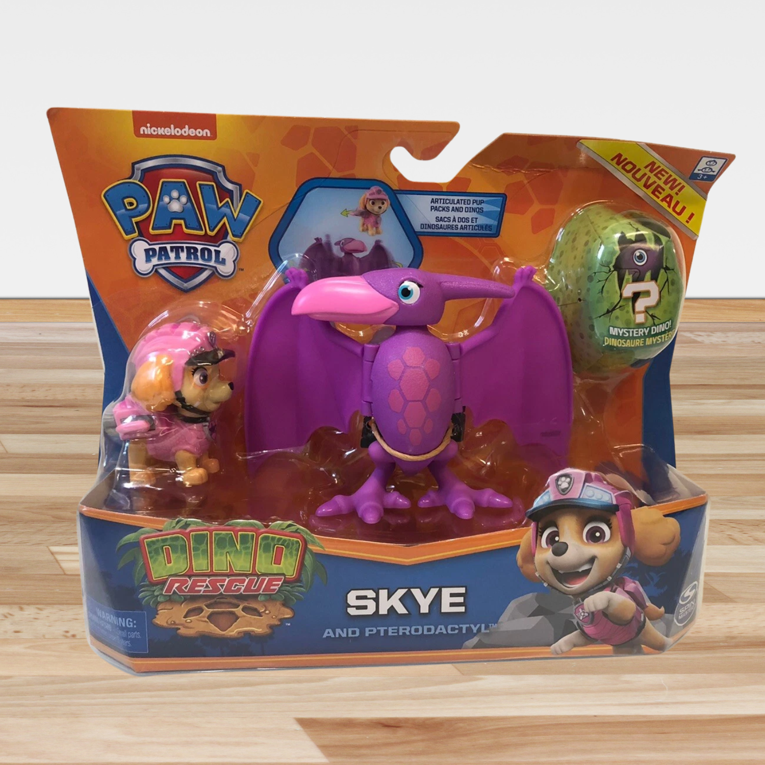 Paw Patrol Dino Rescue Skye & Pterodactyl Action Figure Playset Kids Toy Ages 3+