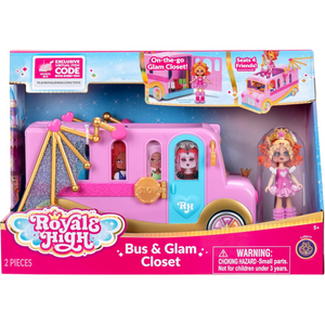 Royale High Styling Bus Official Playset with Doll Accessories Kids Toy Ages 3+