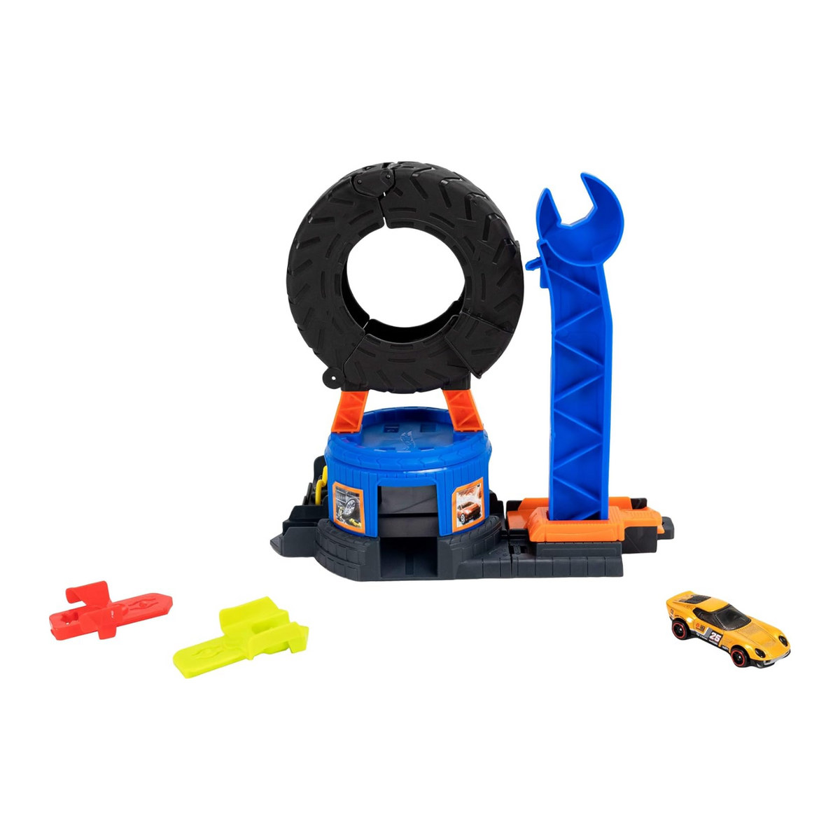 Hot Wheels City Track Downtown Tire Shop Playset New Toy