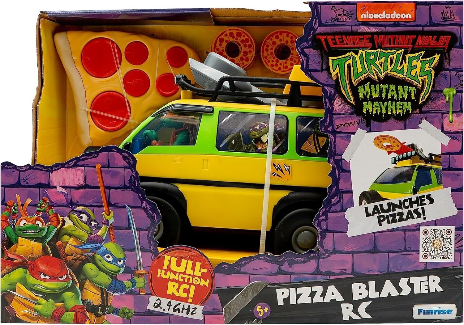 TMNT Teenage Mutant Ninja Turtles Pizza Blaster RC  2.4Ghz Remote Control Car