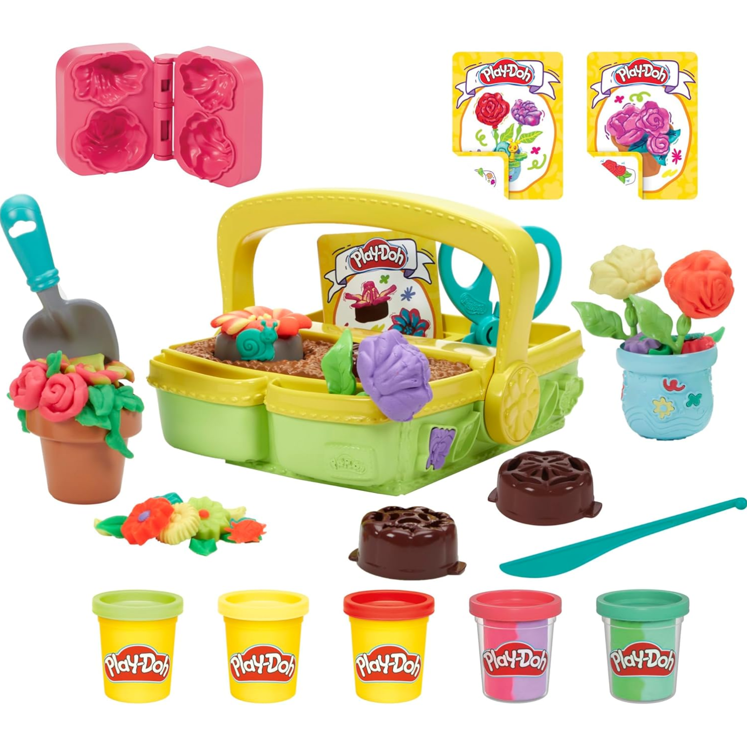 Play-Doh Blooming Flower Garden Toy Playset Nature Pretend Play New Toy