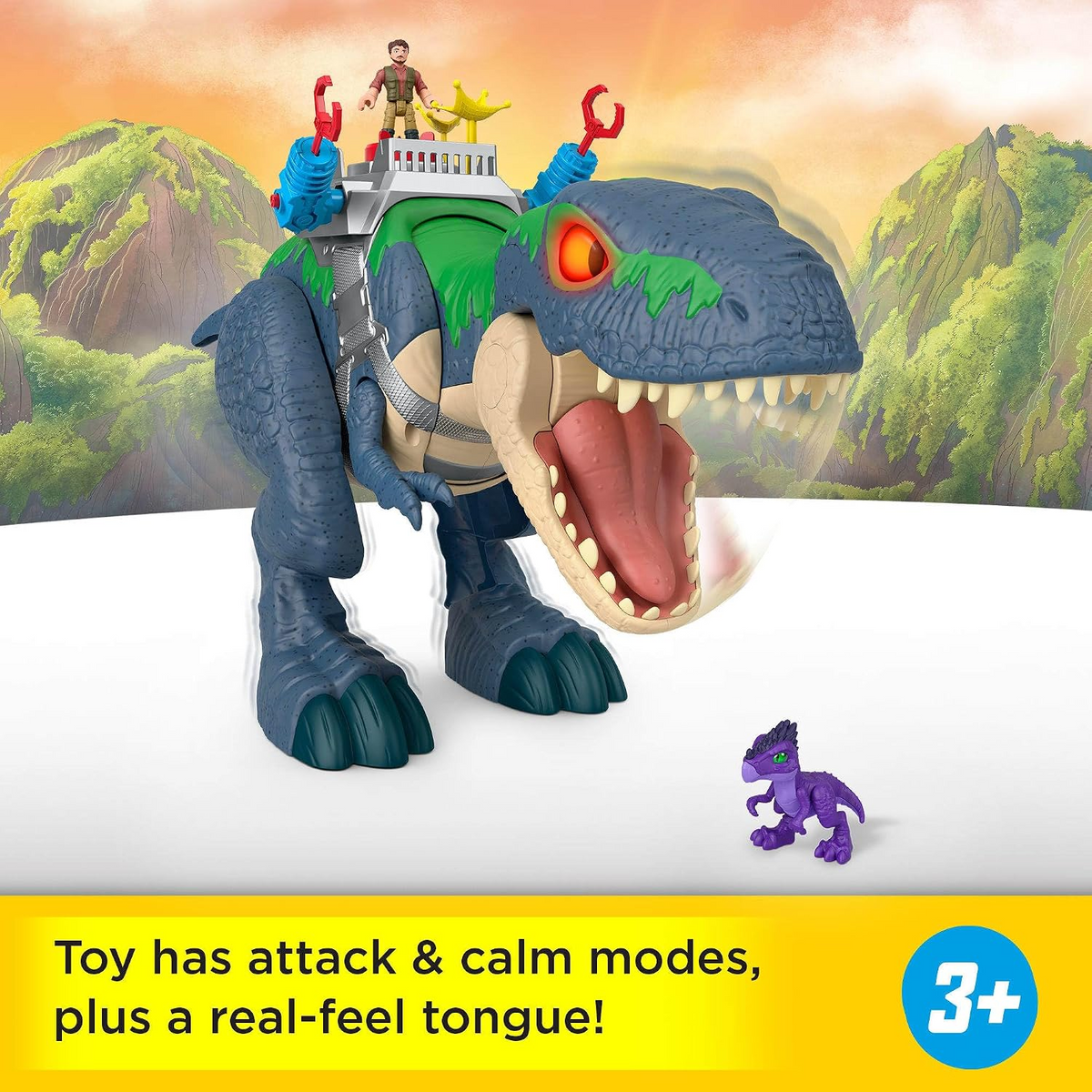 Fisher-Price Imaginext Jurassic World Rebirth Dinosaur Ultimate Chomp T-Rex 18