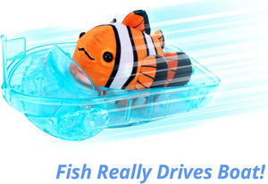 Zhu Zhu Pets Aquarium Speedboat and Dock Play Water Fish