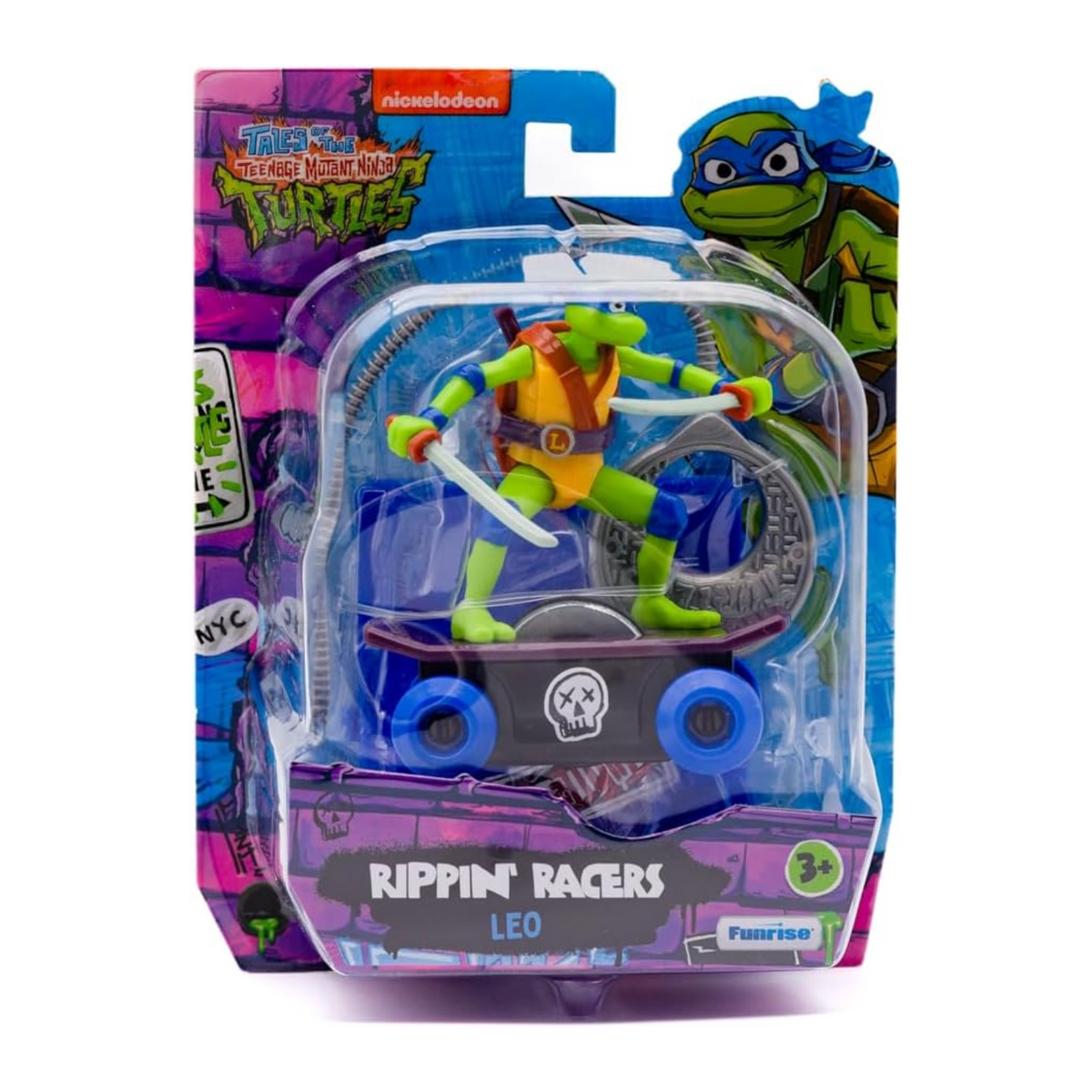 Teenage Mutant Ninja Turtles Rippin Turtle Racers Leo New Toy Play Leonardo