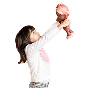 Kindi Kids Summer Peaches Interactive Doll Smoothie and Popsicle Toy for Kids