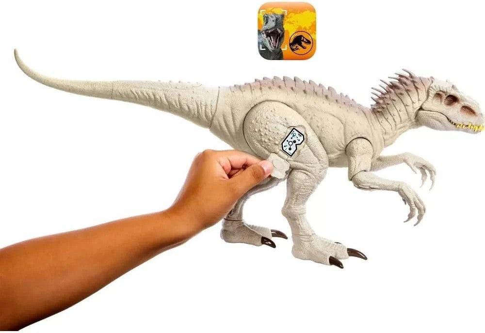 Mattel Jurassic World Indominus Rex Dinosaur Toy Lights Sounds Camouflage Motion