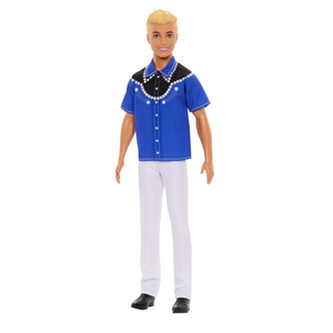 Barbie Fashionistas Ken Doll #226 Blonde Hair Western Outfit Pants Boots Toy 3+