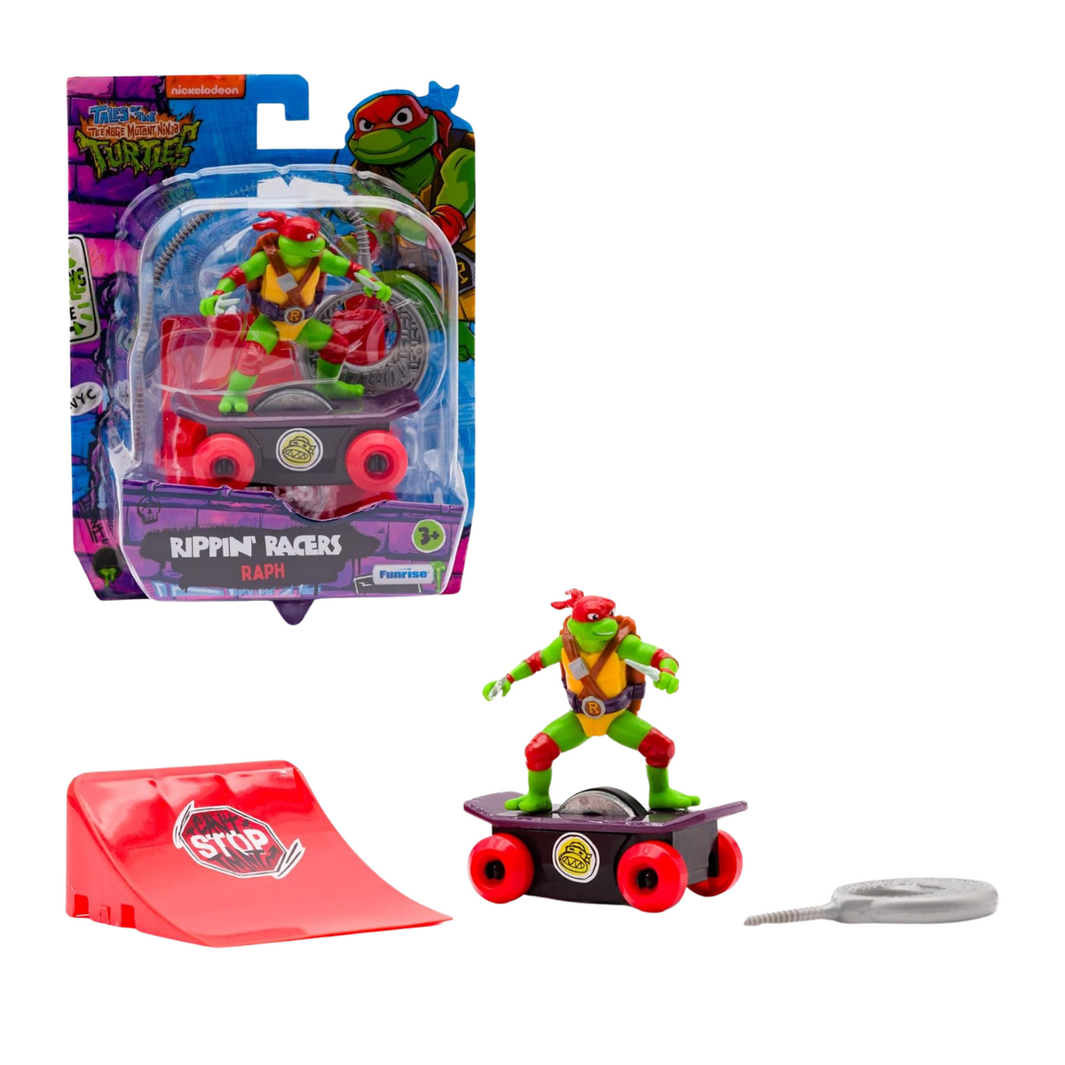 Teenage Mutant Ninja Turtles Rippin Turtle Racers Raph New Toy Play Raphael
