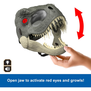 Jurassic World Rage N Roar Tyrannosaurus Rex Mask New Toy Play