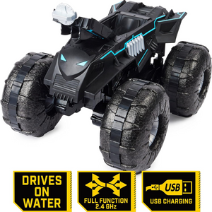 DC Batman RC All-Terrain Batmobile Car Drives on Water Mud Snow Grass