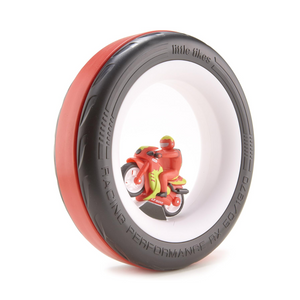 Little Tikes Tire Racers Motorcycle Toy Vehicle with Rolling Tire for Kids 3+