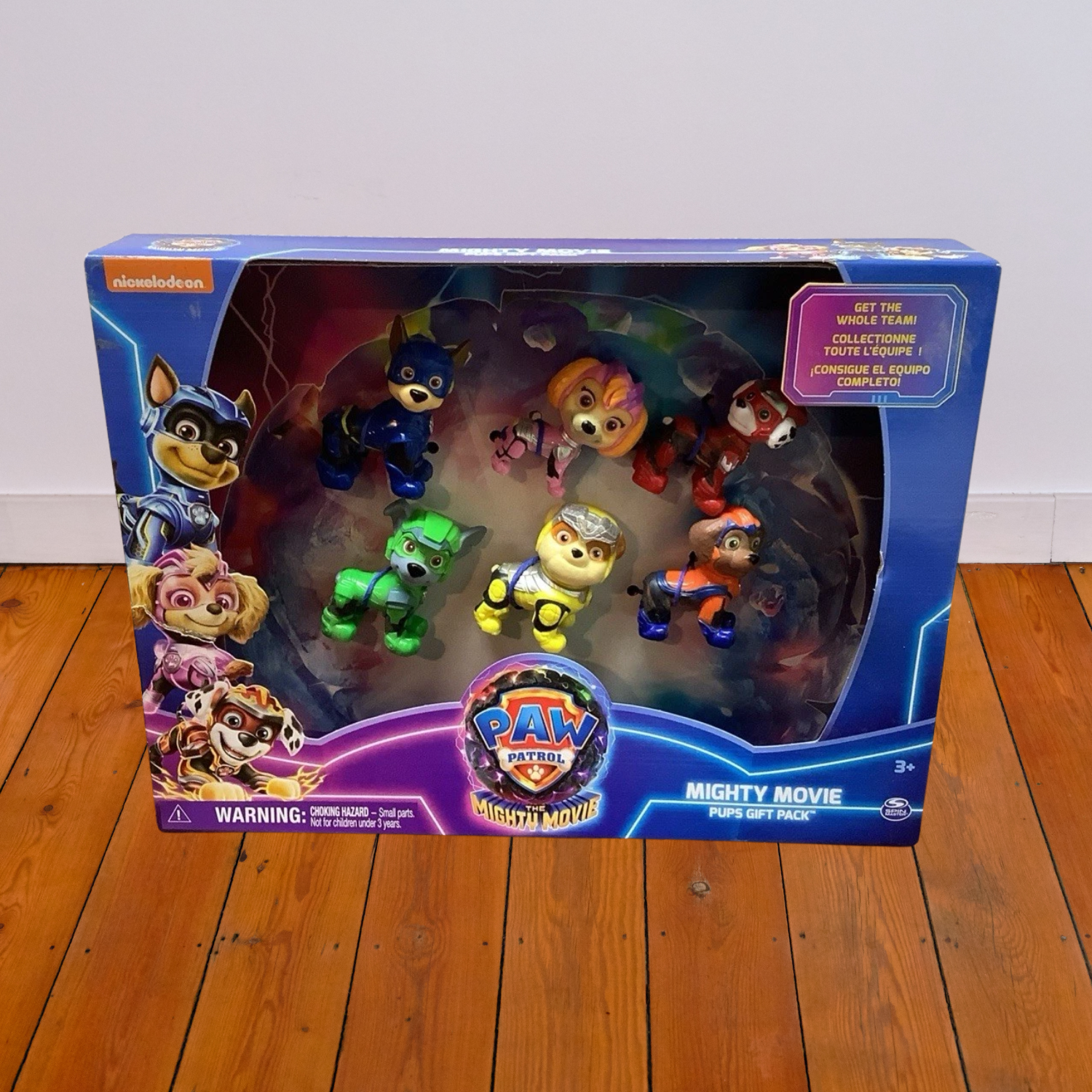 Paw Patrol The Mighty Movie Figure Gift Pack 6 Collectible Pups Toy Set Ages 3+