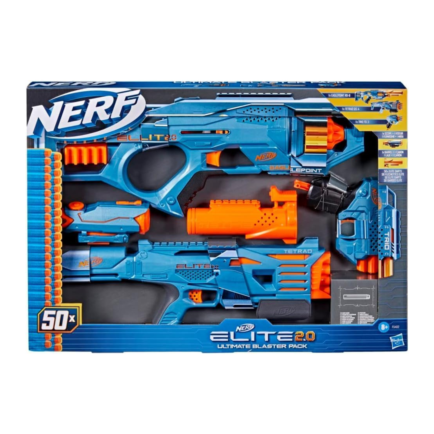 Nerf Elite 2.0 Ultimate Blaster Pack with 50 Elite Darts New Toy