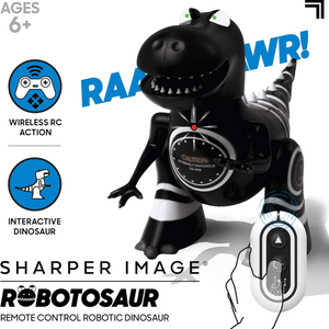 Sharper Image RC Robotosaur T Rex Dinosaur Toy with Remote Control for Kids