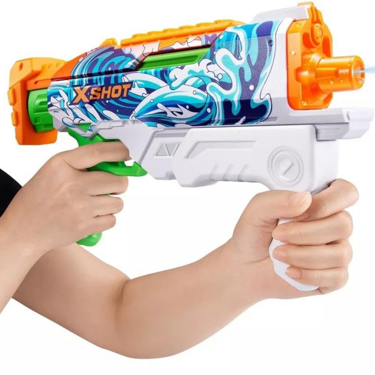 Zuru X-Shot Fast Fill Skins Water Gun Hyperload Sea Waves Style 1 Blaster New To