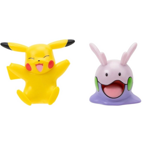 Pokemon Battle Figure Pikachu & Goomy 2-Pack 2-Inch Articulated Toy Figures