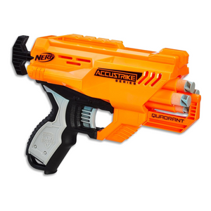 Nerf Elite Accustrike Quadrant Blaster 4 Dart Drum Compact Shot Ages 8 Plus Play
