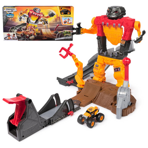 Monster Jam Smash & Bash SmashBot Playset with Launcher Monster Truck