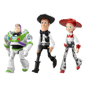 Disney Pixar Toy Story 3-Pack Hollywood Stars Glittery Woody Buzz Lightyear Jess
