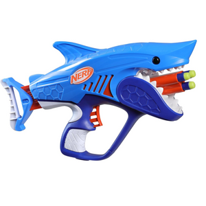 NERF Wild Sharkfire Easy Play Dart Blaster Toy Gun with 8 Darts Kids 6+ Outdoor