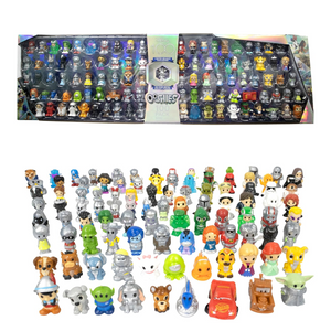 Ooshies 100 Pack Collectible Figure Buzz Lightyear Woody Anna Elsa Swap Play Fun