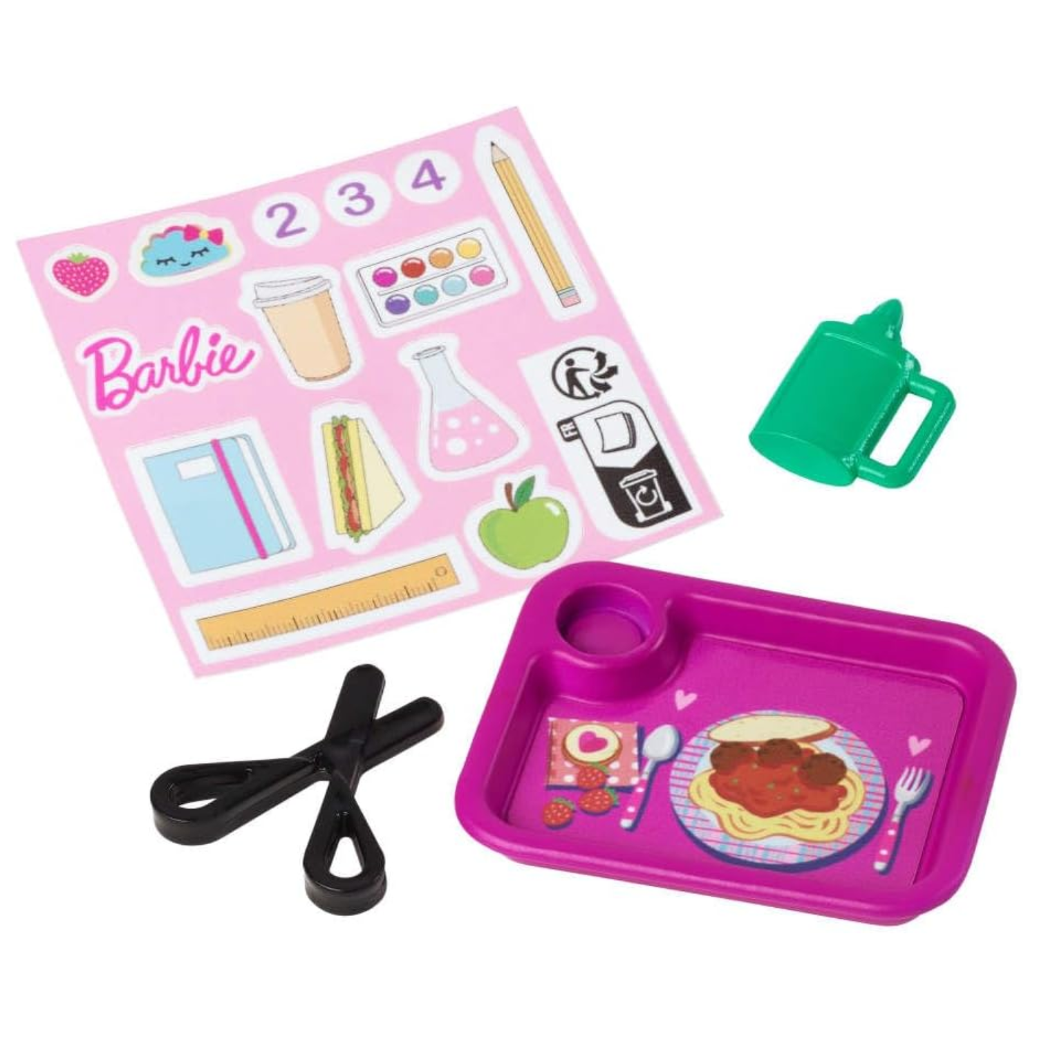 Barbie Teacher Doll Playset with Toddler Student & Classroom Accessories Kids 3+