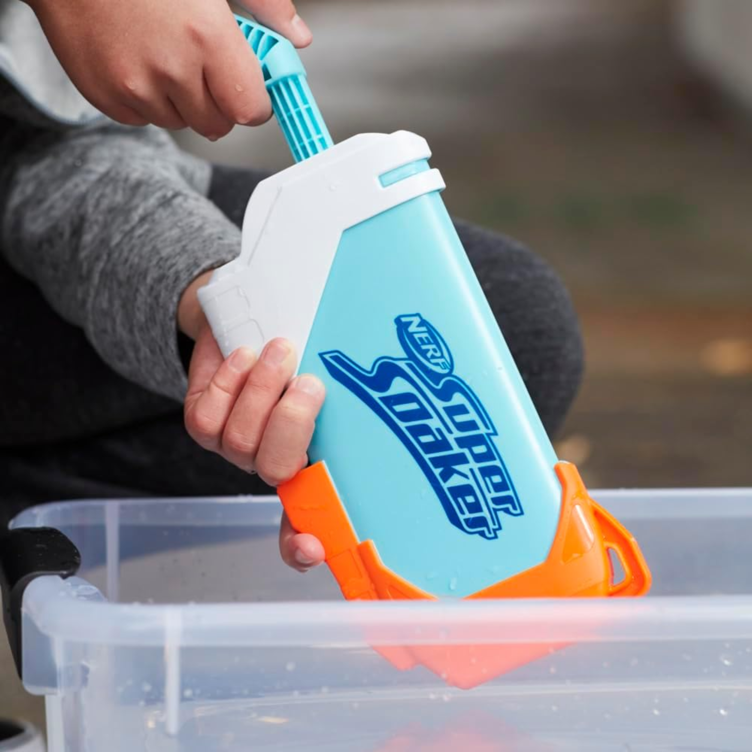 Nerf Super Soaker Torrent Water Blaster Pump Action Flood Blast Outdoor Play Fun