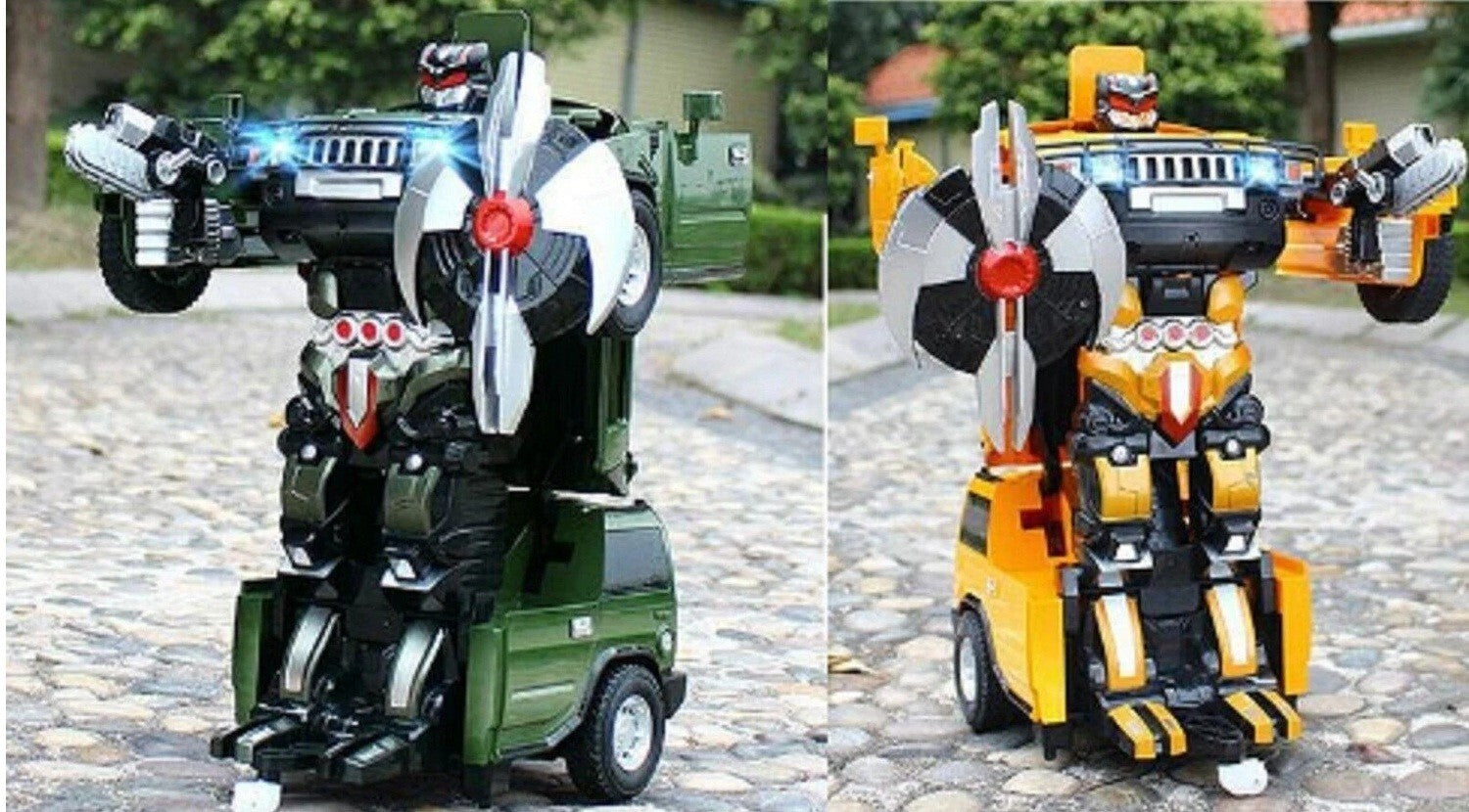 MZ Transforming Car 2323P Hummer Toy RC IR Robot Remote Control Race Racing Play