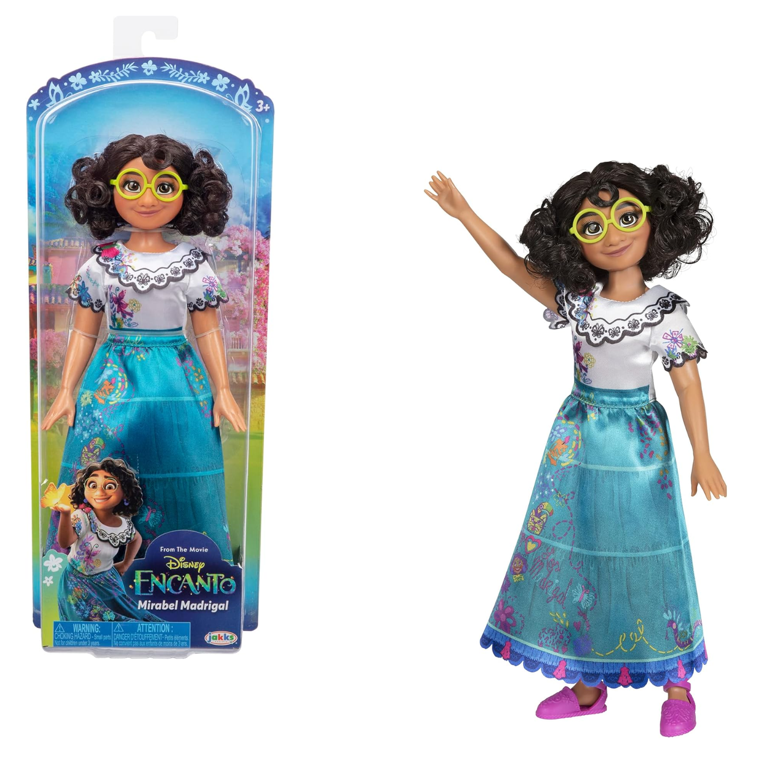 Disney Encanto Mirabel 11" Fashion Doll with Dress Glasses Shoes Kids Toy Ages 3
