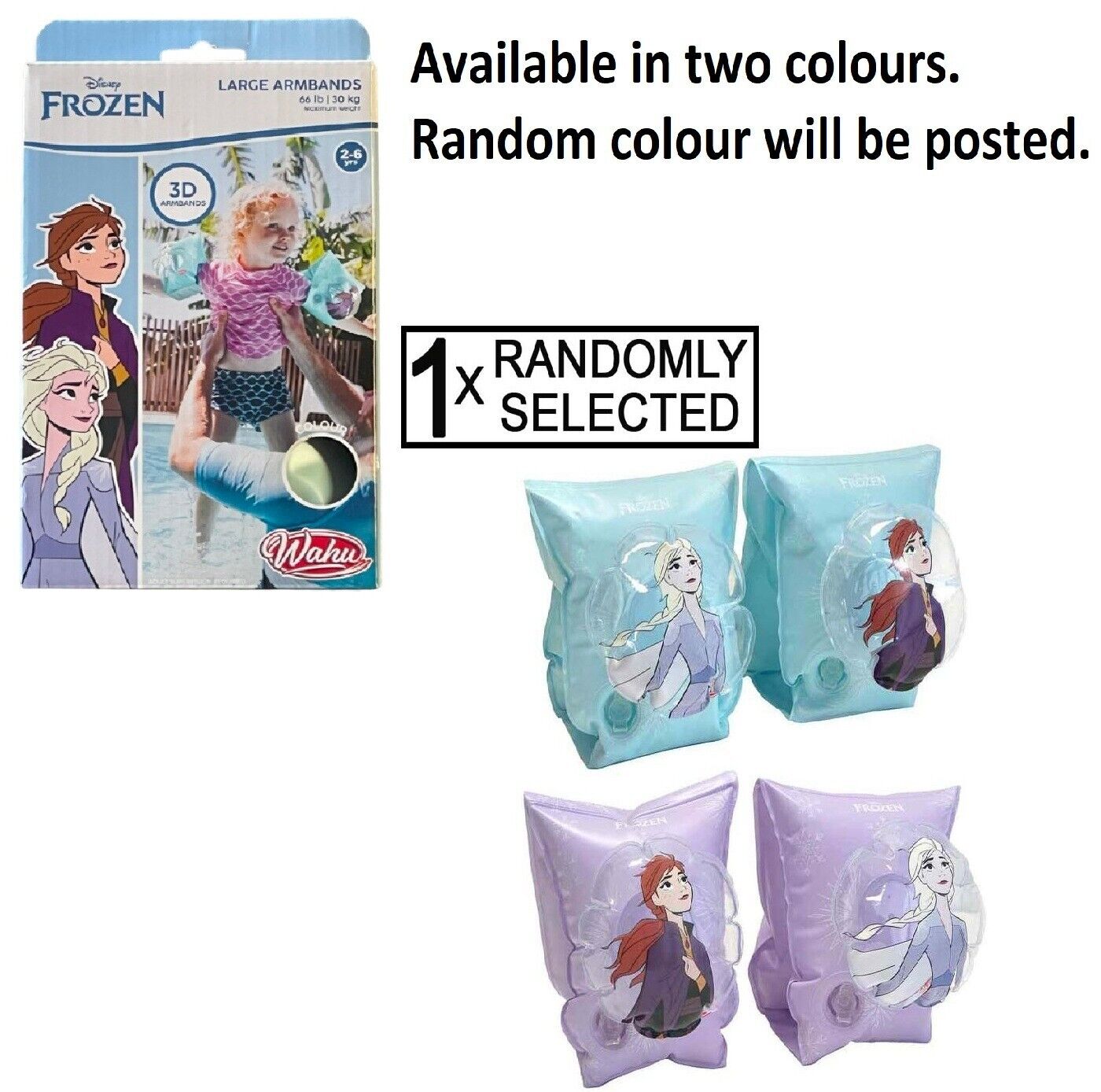Wahu Arm Bands  Minnie Mickey Mouse Frozen Spidey Water Swim Play Swimming Gift