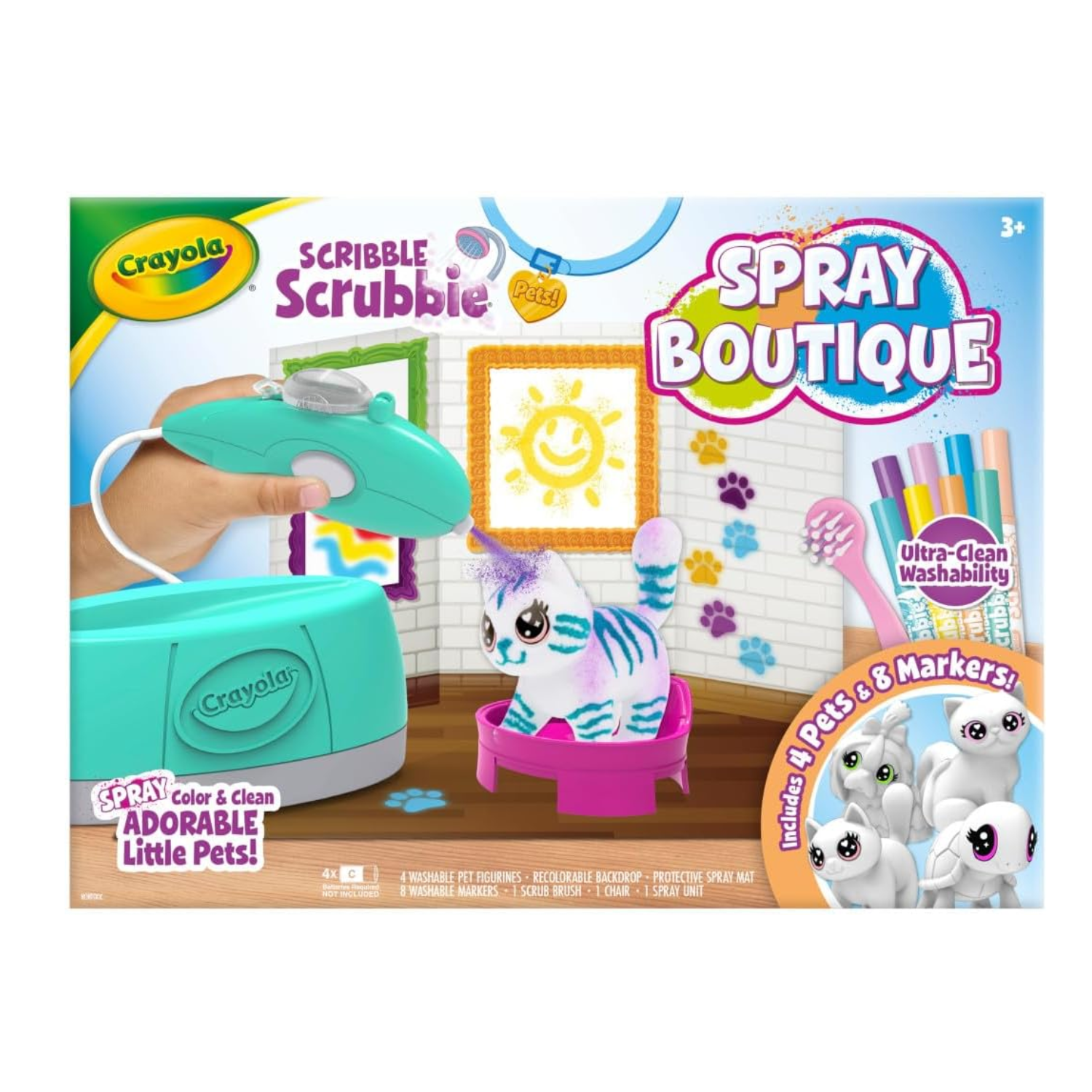 Crayola Scribble Scrubbie Pets Boutique Spray Little Pets Avengers Action 4+