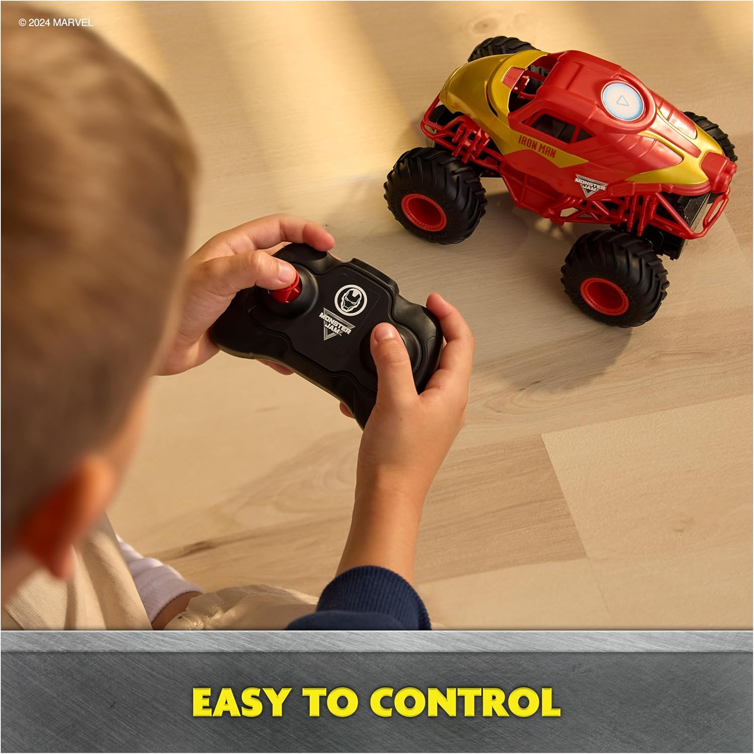 Monster Jam Iron Man RC Monster Truck 1 24 Scale Remote Control Race Drive PlyX2