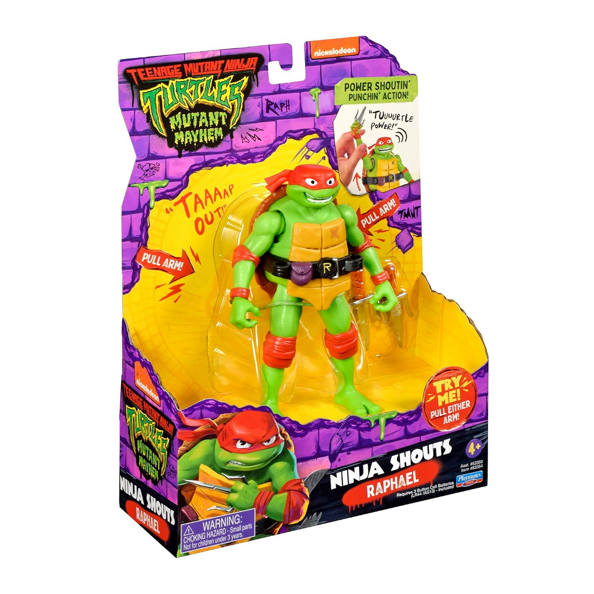 TMNT Ninja Turtles Mutation Mayhem Ninja Shouts Raphael 14 CM Action Figure New