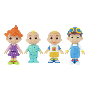 CoComelon 4 Figure Pack 3 Inch Figures JJ Tomtom Doll Play Gift Set
